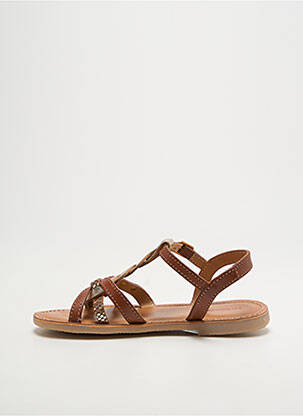 Sandales/nu pieds impression chiquet marron LES TROPEZIENNES PAR M.BELARBI fille