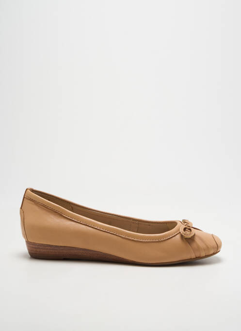 Ballerines tissage satiné talon plat jusqu'à 3cm beige JB MARTIN femme