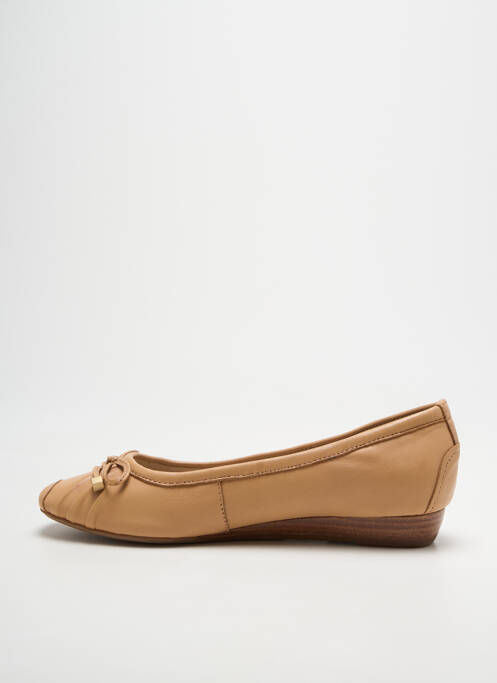 Ballerines tissage satiné talon plat jusqu'à 3cm beige JB MARTIN femme