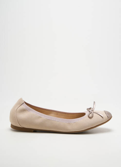 Ballerines bout rond talon plat jusqu'à 3cm beige JB MARTIN femme