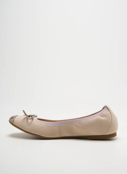Ballerines bout rond talon plat jusqu'à 3cm beige JB MARTIN femme