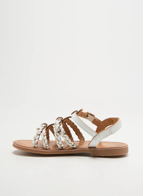 Sandales/nu pieds tissage satiné chiquet or LES TROPEZIENNES PAR M.BELARBI fille