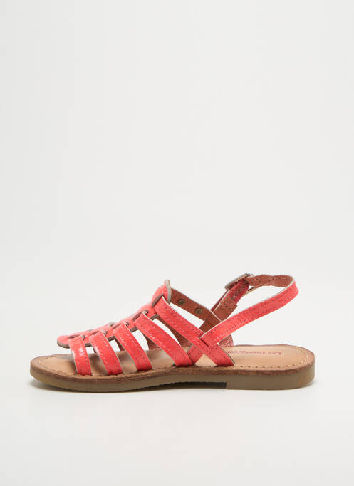 Sandales/nu pieds tissage vernis chiquet rose LES TROPEZIENNES PAR M.BELARBI fille