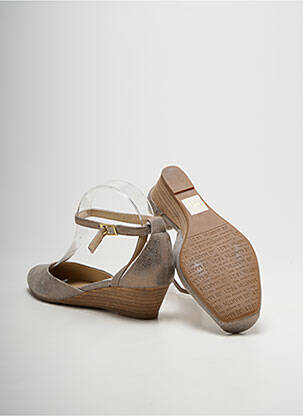 Ballerines type de semelle amortissante talon de 4 à 6cm argent JB MARTIN femme