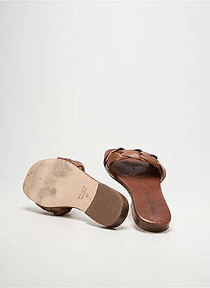 Mules/sabots semelle extérieure cuir talon plat jusqu'à 3cm marron DONNA LUCCA femme