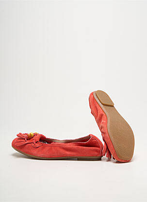 Ballerines bout carré bout carré rouge REQINS fille