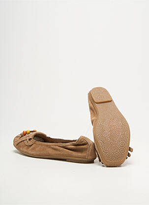 Ballerines bout carré bout carré marron REQINS fille