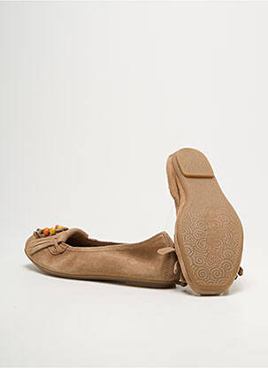 Ballerines bout carré bout carré marron REQINS fille