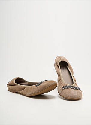 Ballerines bout rond talon plat jusqu'à 3cm gris REQINS femme