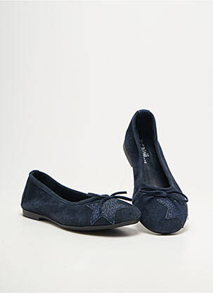 Ballerines  bout rond bleu REQINS fille