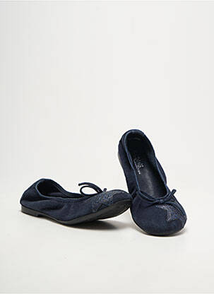 Ballerines  bout rond bleu REQINS fille