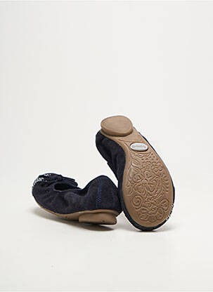 Ballerines strass bout rond bleu REQINS fille