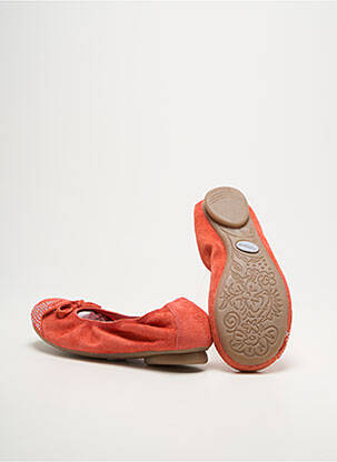 Ballerines strass bout rond orange REQINS fille