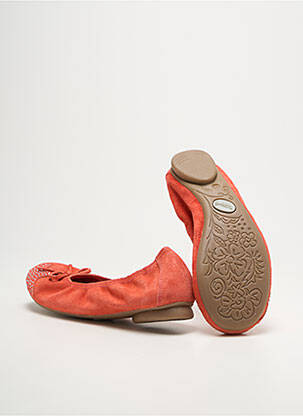Ballerines strass bout rond orange REQINS fille