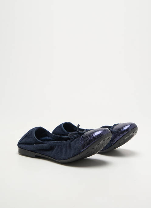 Ballerines  bout rond bleu REQINS fille