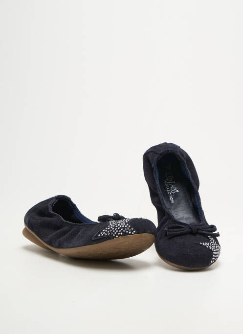 Ballerines  bout rond bleu REQINS fille