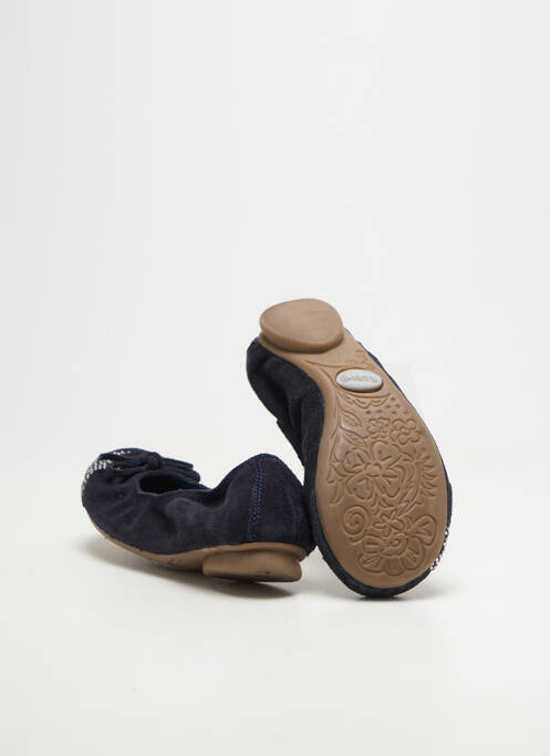 Ballerines  bout rond bleu REQINS fille