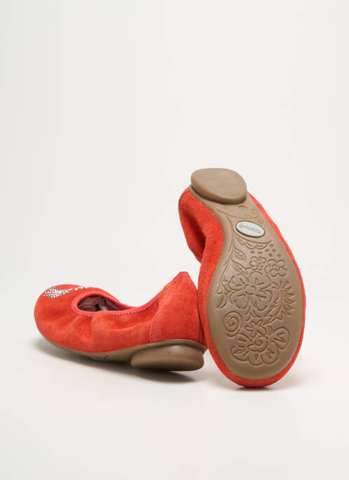 Ballerines  bout rond orange REQINS fille