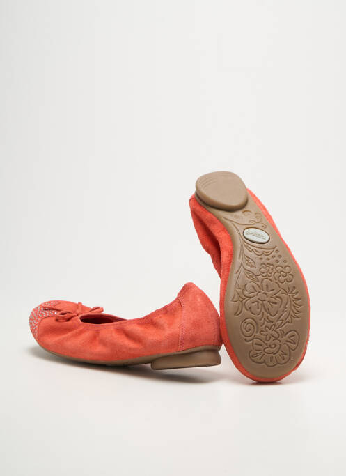 Ballerines  bout rond orange REQINS fille