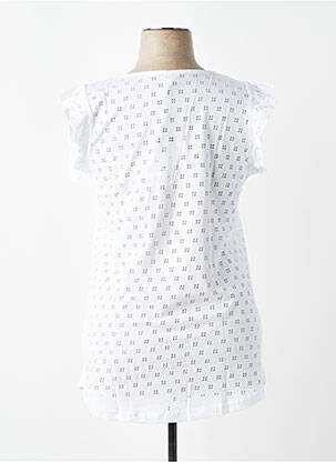 T-shirt coupe droite manches courtes blanc SHEEGO femme