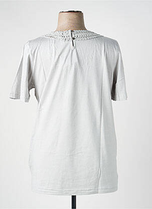 T-shirt coupe droite manches courtes gris SHEEGO femme
