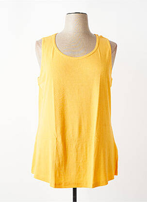 Débardeur coupe droite sans manche orange SHEEGO femme