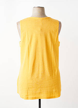 Débardeur coupe droite sans manche orange SHEEGO femme