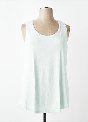 Débardeur coupe droite sans manche vert SHEEGO femme