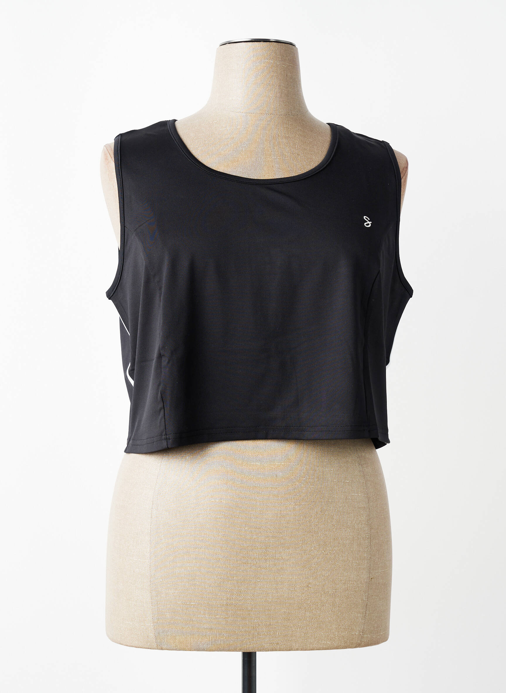 Top stretch sans manche noir SHEEGO femme