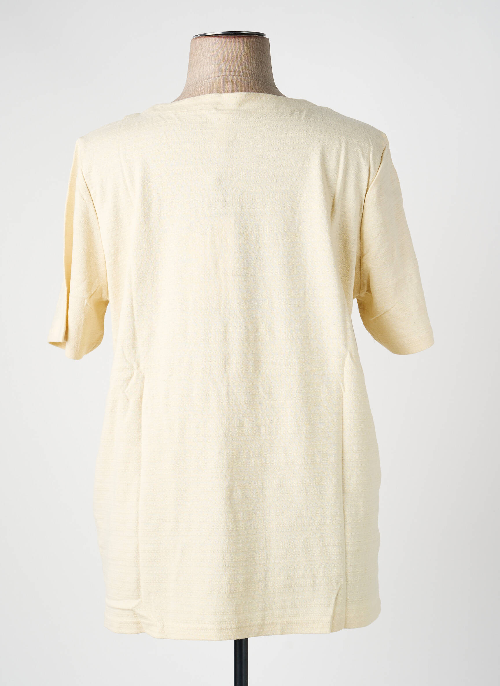 Top stretch manches courtes beige SHEEGO femme