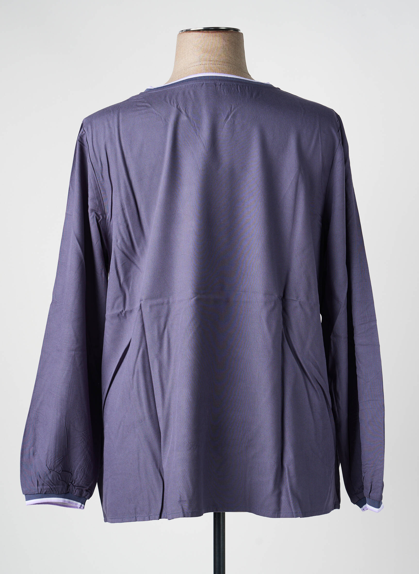 Top manches longues manches longues bleu SHEEGO femme