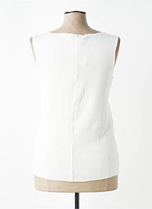 Top stretch sans manche blanc HEINE femme