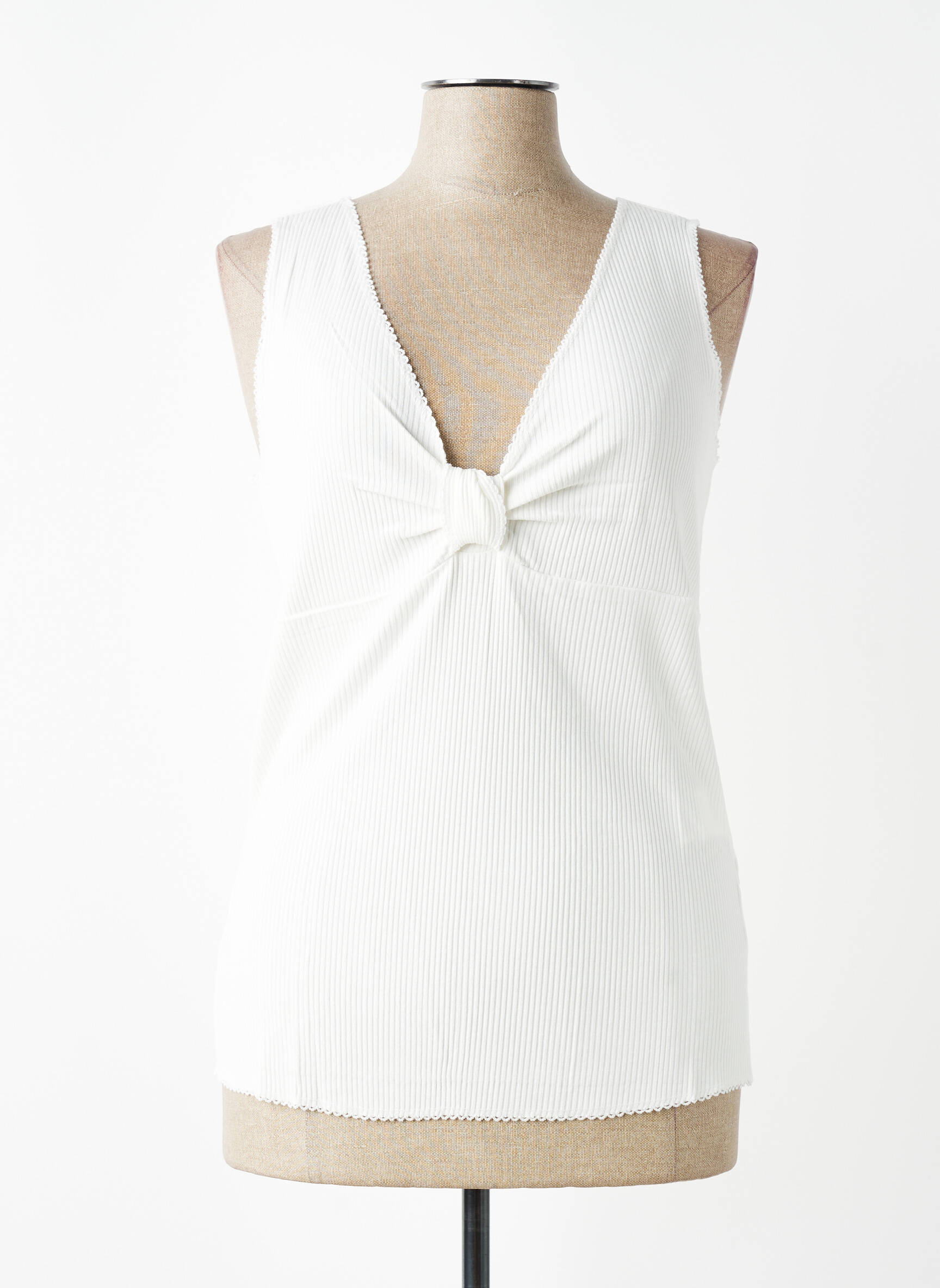 Top stretch sans manche blanc HEINE femme