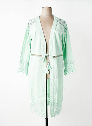 Veste kimono col v vert SHEEGO femme