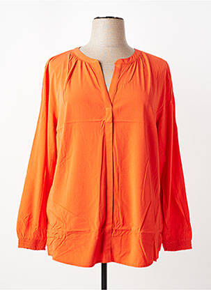 Blouse manches longues manches longues orange TOM TAILOR femme