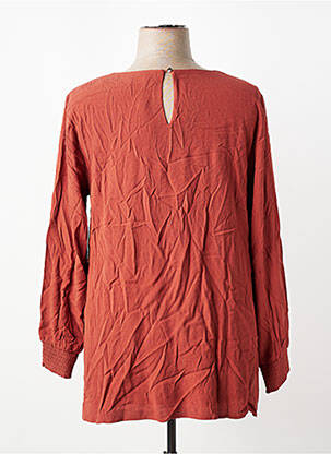 Blouse manches longues manches longues marron SHEEGO femme