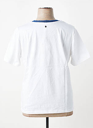 T-shirt imprimé fantaisie manches courtes blanc SHEEGO femme
