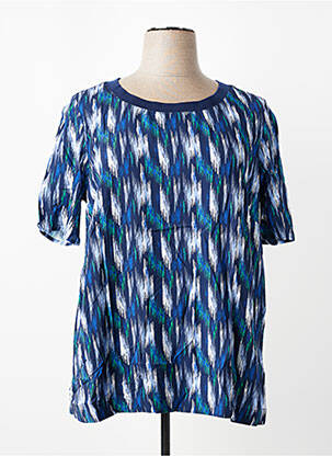 T-shirt imprimé fantaisie manches courtes bleu SHEEGO femme