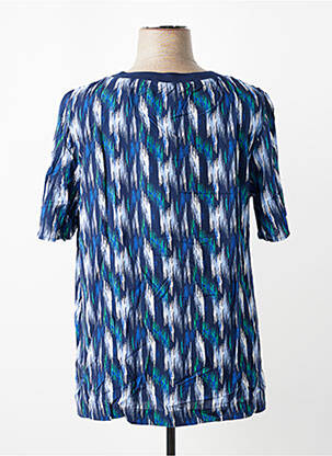 T-shirt imprimé fantaisie manches courtes bleu SHEEGO femme
