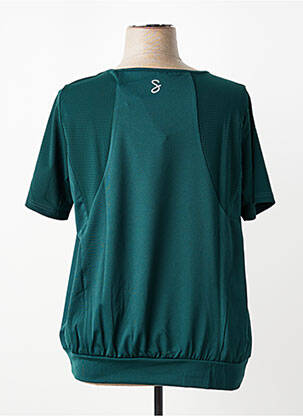 T-shirt stretch manches courtes vert SHEEGO femme