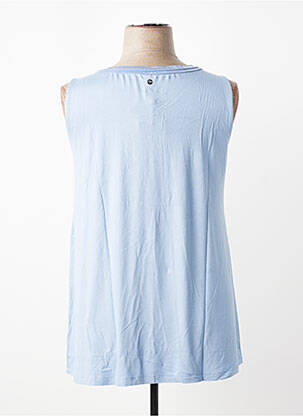Débardeur tissage jersey sans manche bleu SHEEGO femme
