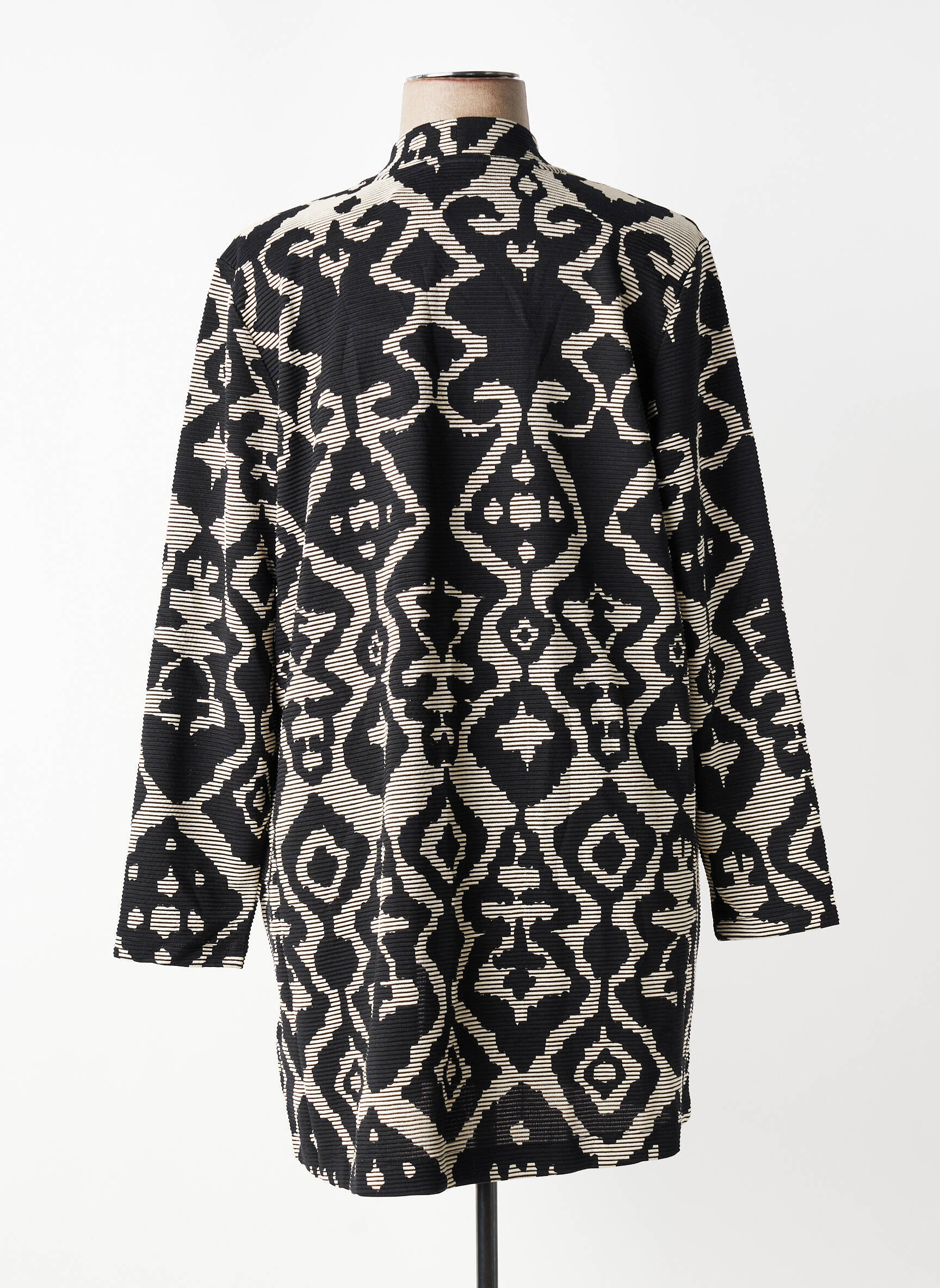 Gilet manches longues stretch noir VIA APPIA DUE femme