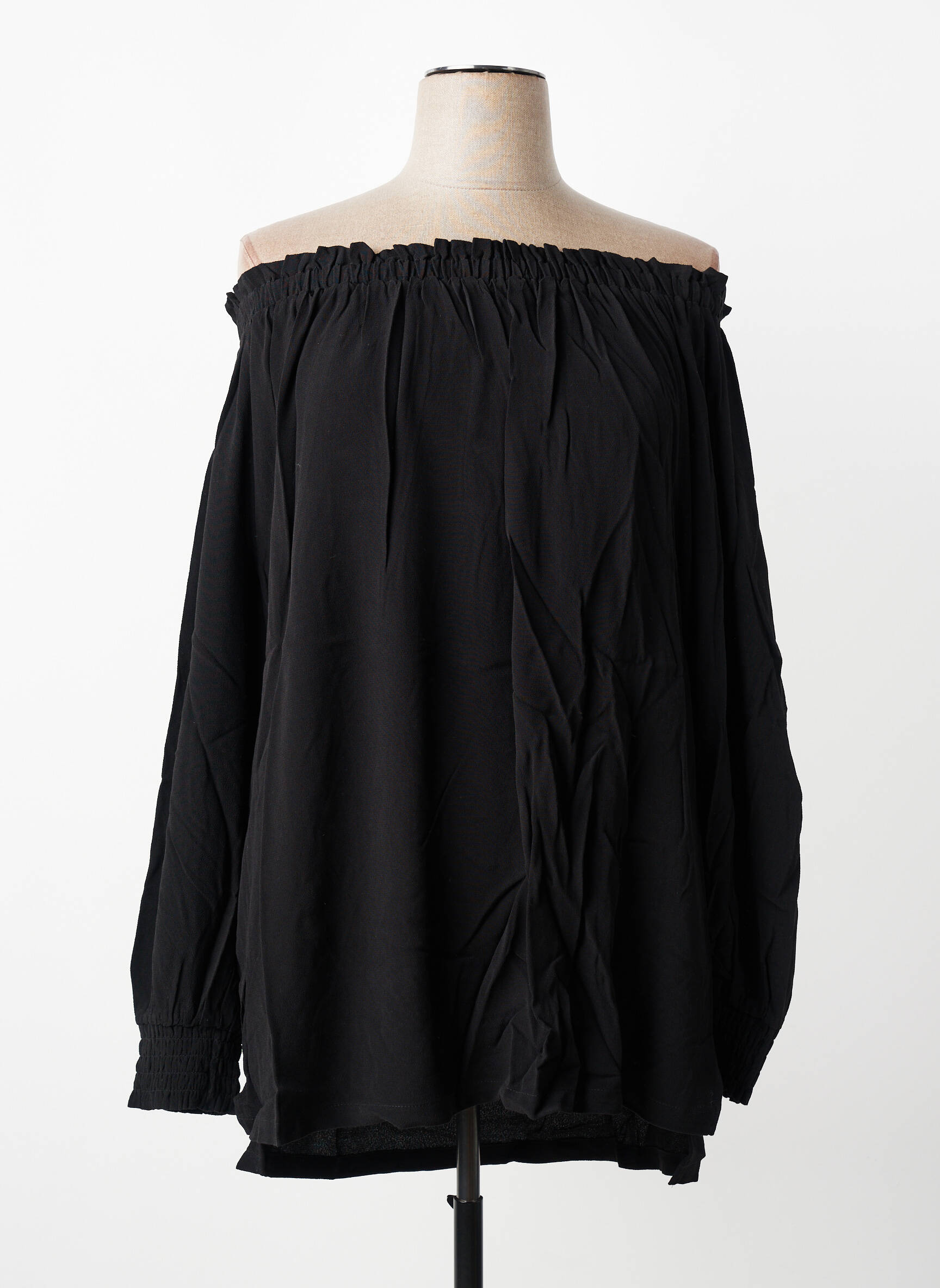 Top manches longues manches longues noir SHEEGO femme