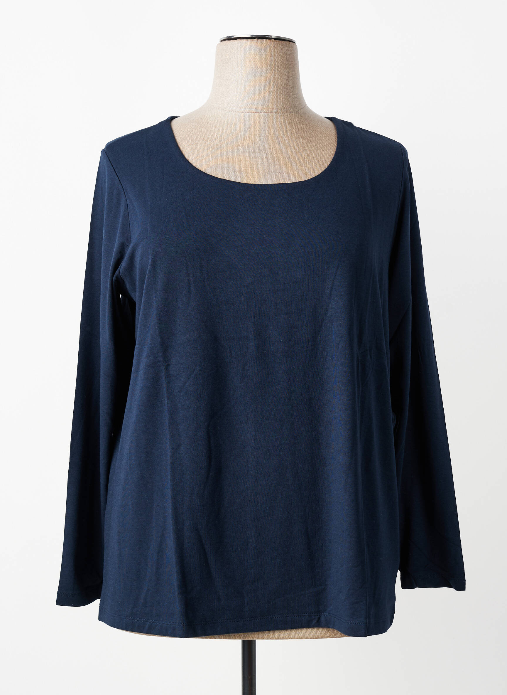 T-shirt manches longues manches longues bleu TOM TAILOR femme