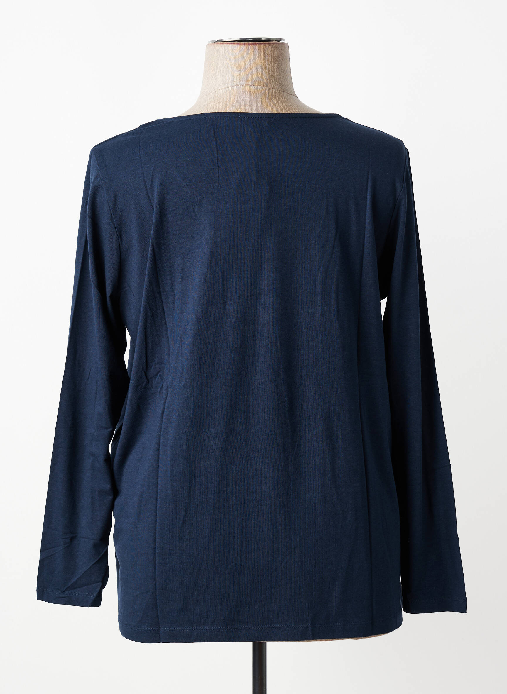 T-shirt manches longues manches longues bleu TOM TAILOR femme