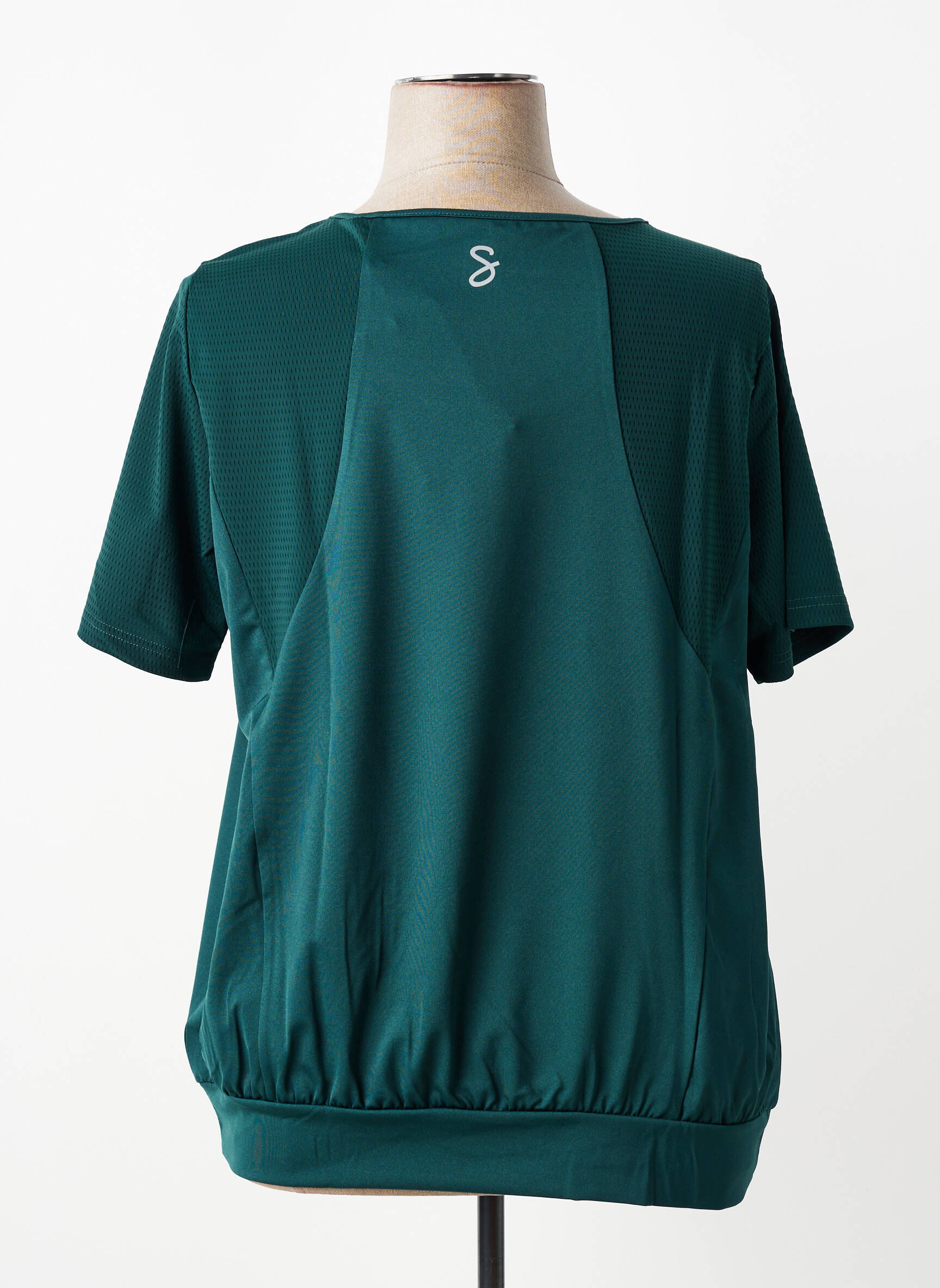 T-shirt stretch manches courtes vert SHEEGO femme