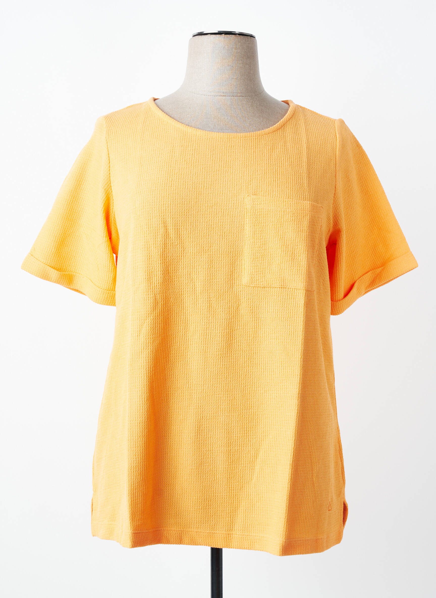 Top manches courtes manches courtes orange TRIANGLE femme