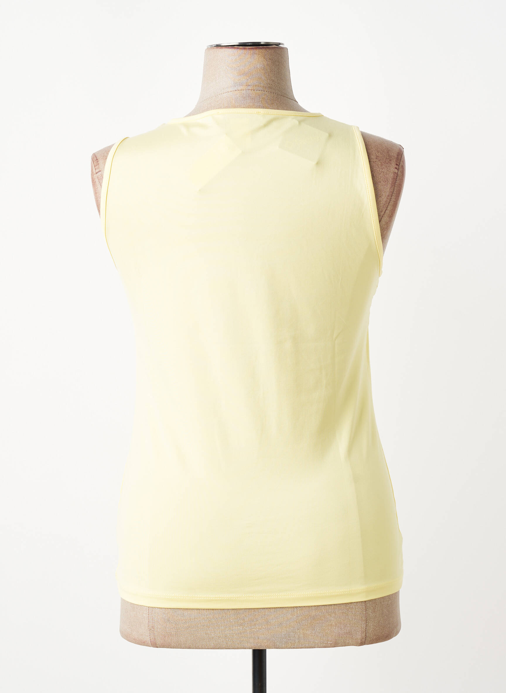 Top stretch sans manche jaune HEINE femme