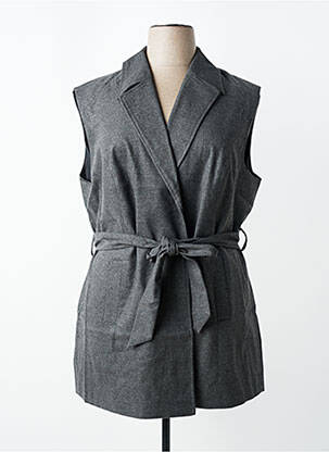 Veste casual col tailleur gris SHEEGO femme