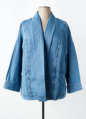 Veste casual col tailleur bleu SHEEGO femme